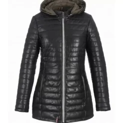 OAKWOOD Doudounes^Poppy Noir - Doudoune Longue En Cuir Veritable