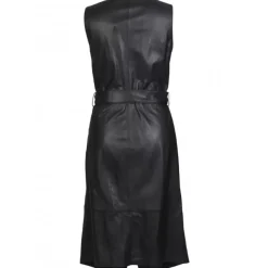 OAKWOOD Robes^Rebecca Noir - Robe Portefeuille En Cuir Veritable