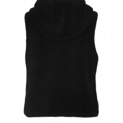 OAKWOOD Gilets^Smiley Noir - Gilet Sans Manche En Fausse Fourrure 100% Laine / Nylon