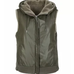 OAKWOOD Gilets^Smiley Vert Pale - Gilet Sans Manche En Fausse Fourrure 100% Laine / Nylon