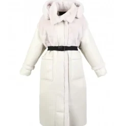 OAKWOOD Manteaux^Sofia Coquille - Manteau Long Tri-Matiere Fausse Fourrure / Similicuir / Nylon Doudoune