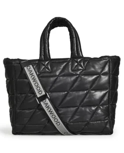 OAKWOOD Accessoires^Sorolla Noir - Sac Cabas En Cuir Veritable Matelasse