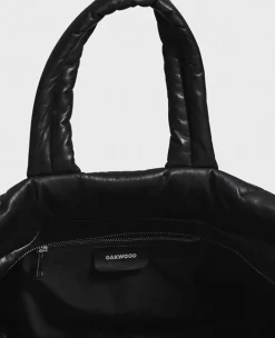 OAKWOOD Accessoires^Sorolla Noir - Sac Cabas En Cuir Veritable Matelasse