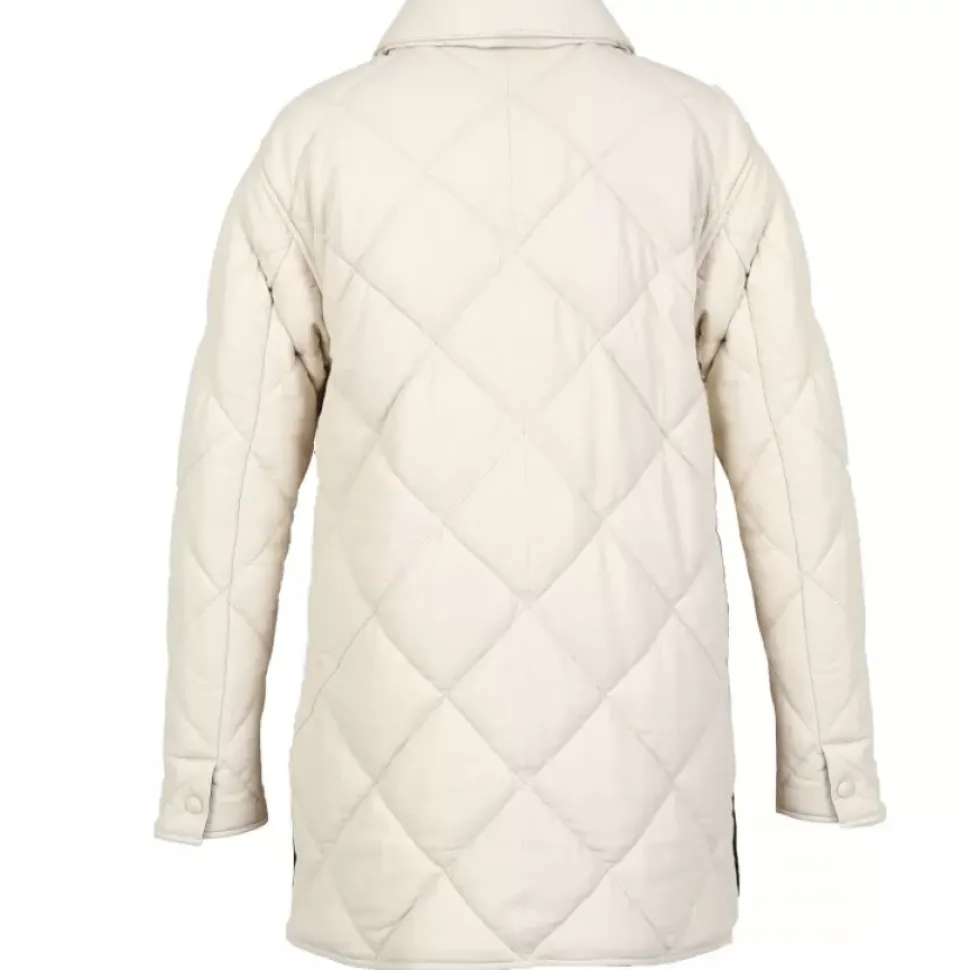 OAKWOOD Manteaux^Tocade Coquille - Surchemise Matelassee En Cuir Veritable