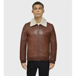 OAKWOOD Blousons^Trader Porto - Blouson Inspiration Bombardier En Cuir Veritable