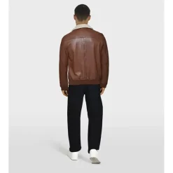 OAKWOOD Blousons^Trader Porto - Blouson Inspiration Bombardier En Cuir Veritable