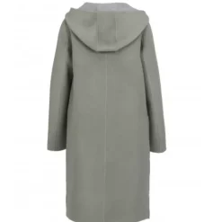 OAKWOOD Manteaux^University Bi Amande/Gris Clair - Manteau A Capuche Long En Laine
