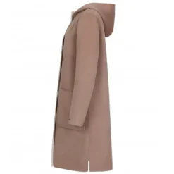 OAKWOOD Manteaux^University Bi Taupe/Beige Clair - Manteau A Capuche Long En Laine