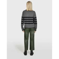 OAKWOOD Pantalons^Uranus Kaki - Pantalon Large Cuir Veritable
