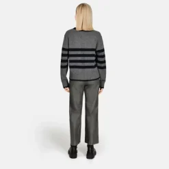 OAKWOOD Pantalons^Uranus Kaki Fonce Pantalon Large Cuir Veritable
