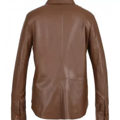 OAKWOOD Tops Et Chemises^Valentina Tan - Chemise En Cuir Veritable Poche Plaquee