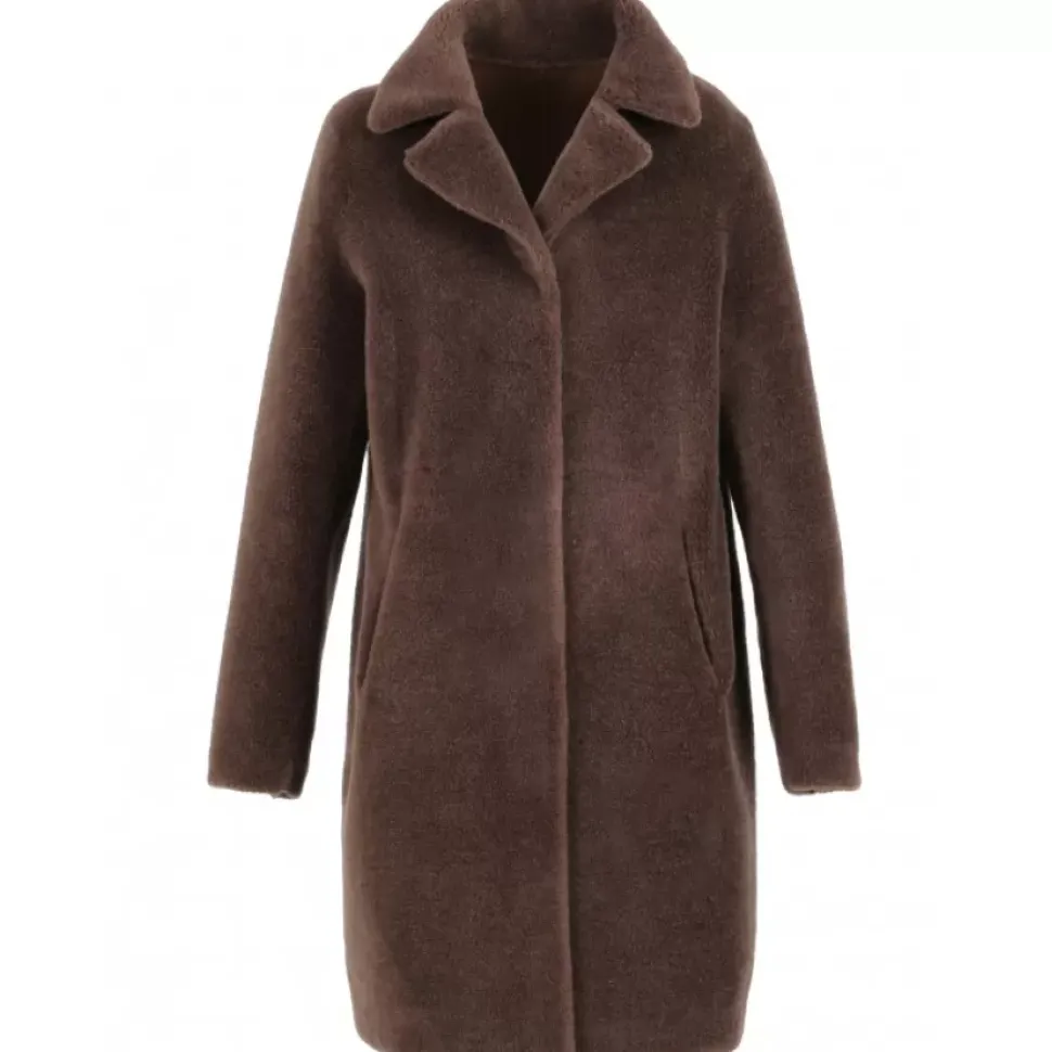 OAKWOOD Manteaux^Venus Marron - Manteau Reversible En Laine