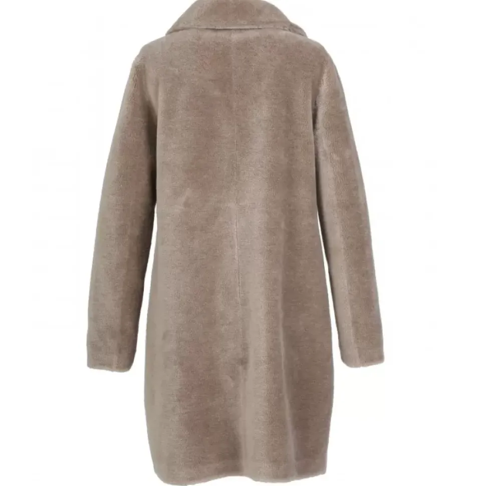 OAKWOOD Manteaux^Venus Taupe - Manteau Reversible En Laine