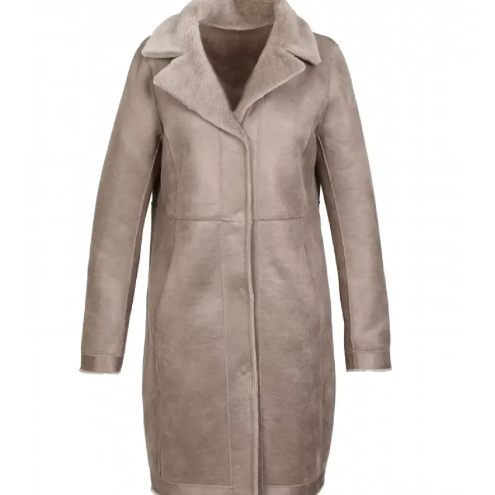 OAKWOOD Manteaux^Venus Taupe - Manteau Reversible En Laine