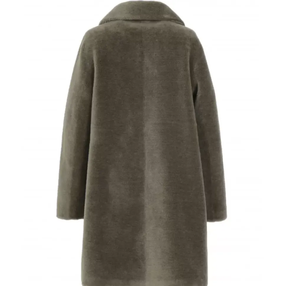 OAKWOOD Manteaux^Venus Vert Pale - Manteau Reversible En Laine