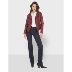 OAKWOOD Blousons^Video Feu - Blouson En Cuir Veritable Effet Lave