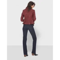 OAKWOOD Blousons^Video Feu - Blouson En Cuir Veritable Effet Lave